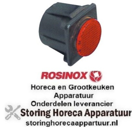 920359799 -Signaallampfitting inbouwmaat 28,5x28,5mm rood ROSINOX