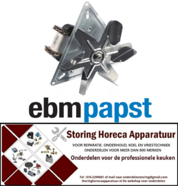 661601249 - Heteluchtventilatormotor 230V 32W 0,27A L1 60mm L2 20mm L3 20mm L4 157mm ventilatorblad ø 150mm ebm-papst
