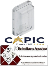 675346541 - Beschermkap voor wipschakelaar buitenmaat 23,4x17,4mm binnenmaat 19x13mm H 9,5mm CAPIC
