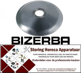 786697809 -  Rondmes AD ø 250mm afname ø 54mm 4 gaten ID ø 203mm H 17mm C45 standaard VS6/VE6 BIZERBA
