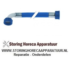 577520460 - Toevoerslang PVC recht-haaks DN12 aansluitingen 3/4" L 1500mm werkdruk 10bar