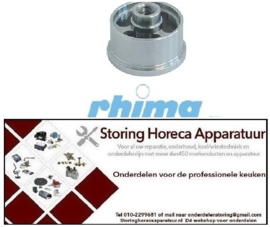557517110 - Wasarmlager inbouwpositie onder draad M10 ø 39mm H 36mm RHIMA