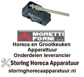 101345125 -Microschakelaar met hendel bediend door hendel 250V 16A 1CO aansluiting vlaksteker 6,3mm Morreti