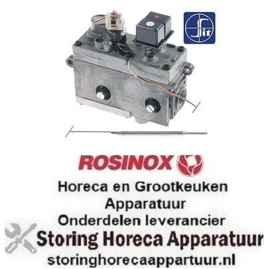 129101135 -Gasthermostaat type MINISIT 710 110-190°C gasingang 1/2" gasuitgang 3/8" ROSINOX