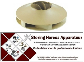 105509031 - Pompschoep ø 93mm -  H 31mm schacht ø 12mm voor waspomp