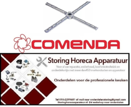 214510264 - Was- en naspoelarm L 495mm inbouwpositie boven/onder sproeiers 16 Comenda
