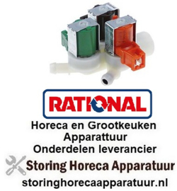 207370672 - Magneetventiel drievoudig recht 230VAC ingang 3/4" RATIONAL