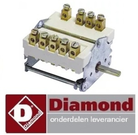 265A01002 - Nokkenschakelaar 4 schakelstanden friteuse DIAMOND FSM