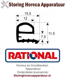 639900184 - Glaspakking B 430mm L 745mm buitenmaat RATIONAL
