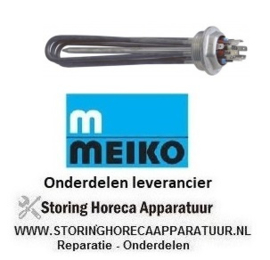 253416221 -Verwarmingselement 3000W 230V VC 3 draad 1½" L 235mm B 33mm H 26mm thermostaathuls ø 7mm Meiko