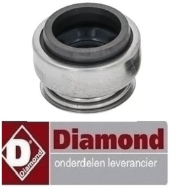 120702605 -Glijring dichting voor schacht ø 12mm BuD ø 24mm H 16mm voor vaatwasser DIAMOND 04d/6s