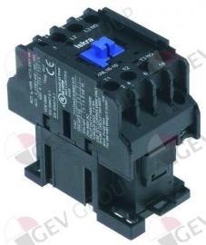 380224 -  Relais AC1 25A 230VAC (AC3/400V) 17A/7,5kW hoofdcontact 3NO hulpcontact 1NO