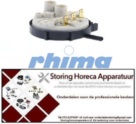 214541975 - Niveauregelaar - Pressostaat drukbereik 190/60mbar voor vaatwasser RHIMA