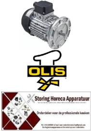 630501477 -Motor 260W 400V 50Hz 0,8A schacht ø 14mm schachtlengte 40mm flens ø 156mm 900U/min ø 140mm OLIS