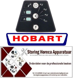 706694717 - Bedieningsfolie universele vaatwasser zwart-wit HOBART
