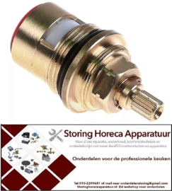 447548433 - Keramisch kraan binnenwerk draad 3/4" rotatiehoek 90° warm water zonder drukbus houder