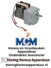 306601126 - Tandwielmotor 230V 50Hz 4,5U/min schacht ø 9x10mm L 120mm B 81mm H 66mm voor kippengrill type K80640 MCM