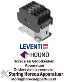 651381263 - Relais AC1 30A 24VAC (AC3/400V) 17A/7,5kW hoofdcontact 4NO - LEVENTI