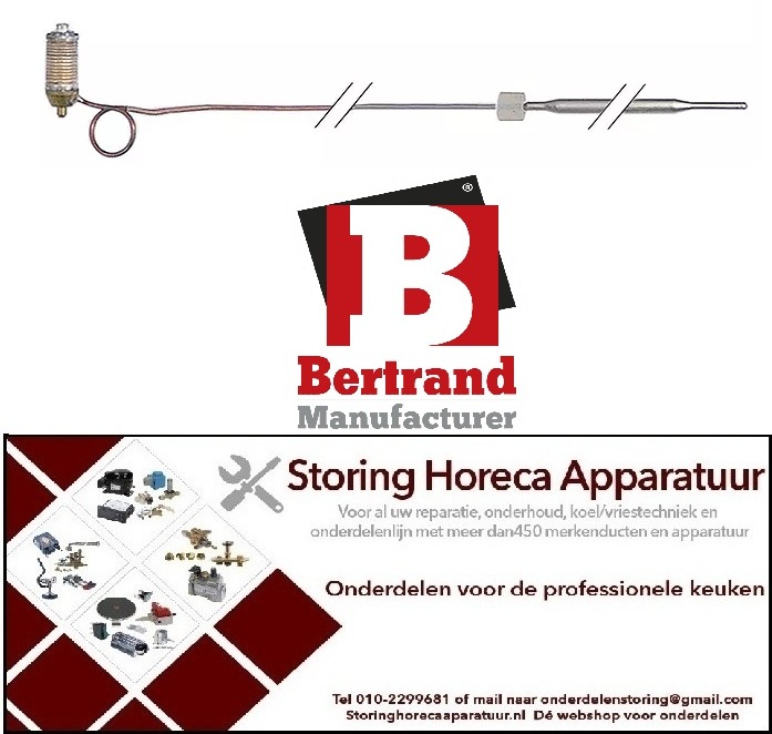 VE881102118 - Gasthermostaat temperatuursensor voor friteuse met potten BERTRAND