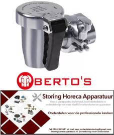 886542189 - Aftapkraan 1 1/2" ID conisch afdichtend A 85mm B 50mm messing verchroomd BERTOS