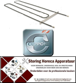 P307481843 - Verwarmingselement BOVEN afmeting 710/825x280 mm voor pizzaoven CUPPONE 635