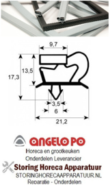 177900862 - Koelladenrubber voor lade B 246mm L 373mm ANGELO-PO