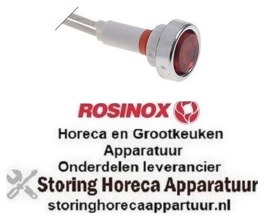 663360111 -Signaallamp ø 10mm 24V rood kabellengte 200mm fitting schroeffitting ROSINOX