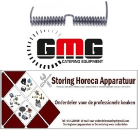 236692335 - Draaiveer ø 21,5mm L1 160mm L2 76mm draad ø 4mm voor contactgrill GMG