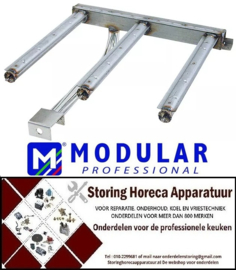 216105165 - Staafbrander 3-rijen L 390mm B 420mm H 135mm kantel braadpan MODULAR
