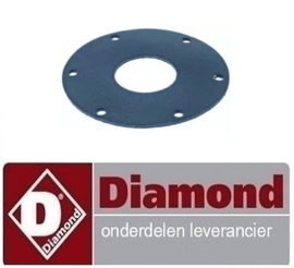 99775168 - Pakking voor flens rubber voor transportband vaatwasser DIAMOND D117/ D115