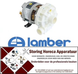 205500375 - Waspomp ingang ø 45mm uitgang ø 40mm type 3983.1411 230V 50Hz fasen 1 0.37kW 0.5PS L 200mm vaatwasser LAMBER