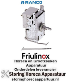 371995395 -Thermostaat RANCO type K55L5026 capillaire 2000mm instelbereik +0,5 tot +8,0°C FRIULINOX