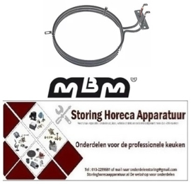 944418345 - Verwarmingselement 1600 Watt - 230 Volt voor MBM