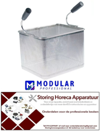 113970720 -Pastakorf L1 240mm B1 290mm H1 200mm H2 340mm RVS Edelstahl Modular