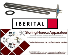 264416211 - Verwarmingselement 2700W 230V VC 1 inbouw ø 35mm L 300mm B 25mm H 24mm pijp ø 6,3mm LA 44mm IBERITAL