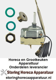 043375043 - Thermostaat t.max. 200°C instelbereik 65-200°C 3-polig 3NO 16A voeler ø 6mm voeler L 77mm