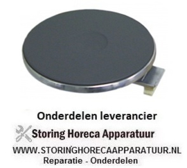 VE105490064 - Kookplaat ø 300 mm 3500 W - 400V met 8mm oversteekrand