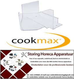 326696541 - Handbeschermer inbouwpositie boven L 280mm B 277mm H 135mm FI42 COOKMAX