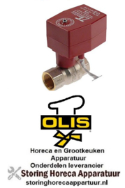 124403042 -Kogelkraan ingang 3/4" ID uitgang 3/4" ID 230V L 68mm stroomloos gesloten OLIS