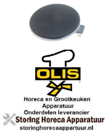 6101839813 -Kookplaat ø 180mm 1500W 230V aansluiting 4 schroefklemmen met 8mm oversteekrand OLIS