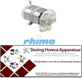 278500525 - Waspomp ingang ø 50mm uitgang ø 30mm type T7 230V 50Hz fasen 1 0,52kW vaatwasser RHIMA