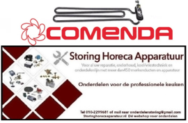 523415061 -Verwarmingselement 2400W 230V VC 1 flens 70x18mm L 383mm B 83mm H 24mm aansluiting vlaksteker 6,3mm COMENDA