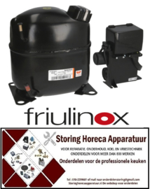 COMPRESSOREN FRIULINOX KOELKASTEN EN VRIESKASTEN HORECA EN GROOTKEUKEN APPARATUUR REPARATIE ONDERDELEN