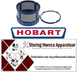 121530788 - Rondfilter ø 154mm H 116mm met ring voor vaatwasser HOBART
