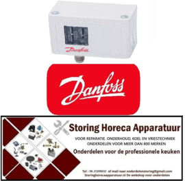 5583320200 -Pressostaat DANFOSS type KP5 60-1171 drukaansluiting verticaal HD koeltechniek Danfoss