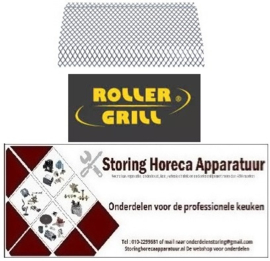 311850017 - Grill branderrooster L 228mm B 163mm voor gyrosgrill Roller-Grill