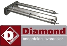 DI289RTCU700483 - Lavasteengrill brander voor DIAMOND G77/GP7TO-N