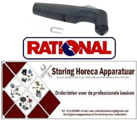 195702582 - Apparatenhanddouche 1 1/2" ID zwart RATIONAL