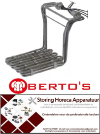 VERWARMINGSELEMENT  BERTOS HORECA EN GROOTKEUKEN APPARATUUR REPARATIE RESERVE ONDERDELEN