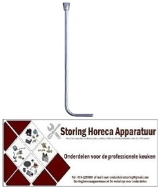 5995.402.74 - Onderspoelpijp compleet, met wartelmoer draad 3/8" L 270mm